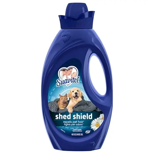 Suavitel Shed Shield fabric conditioner bottle with fresh scent