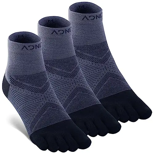 Coolmax Five Finger Run Quarter Sock