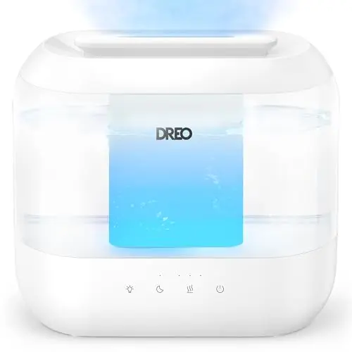 Top Fill, Ultrasonic, Night Light - Compact & Reliable