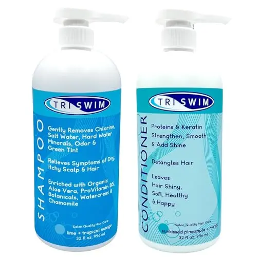 32oz Salon-Size Swimmer Shampoo & Conditioner