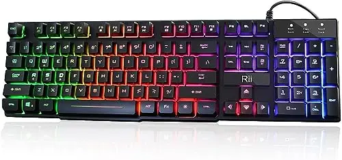 Full-Size Mechanical-Feeling Gaming Keyboard