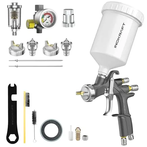 InoKraft D1 LVLP spray gun kit with accessories
