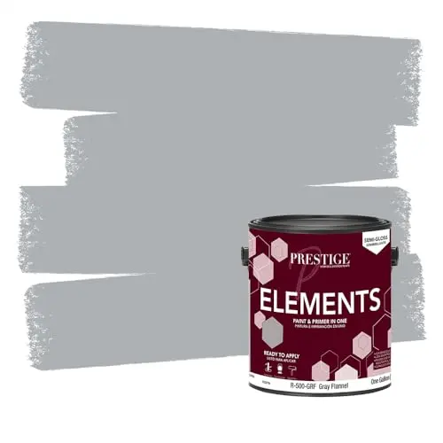 PRESTIGE Gray Flannel semi-gloss finish paint can