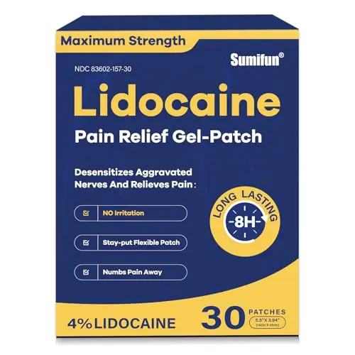 Maximum strength, odor-free, large patch for joint & back