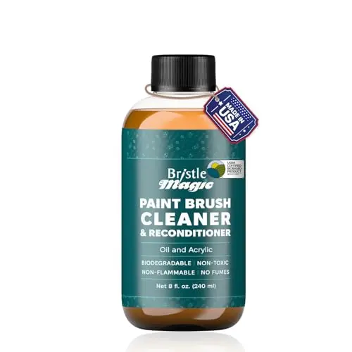 Bristle Magic oil paint brush cleaner bottle