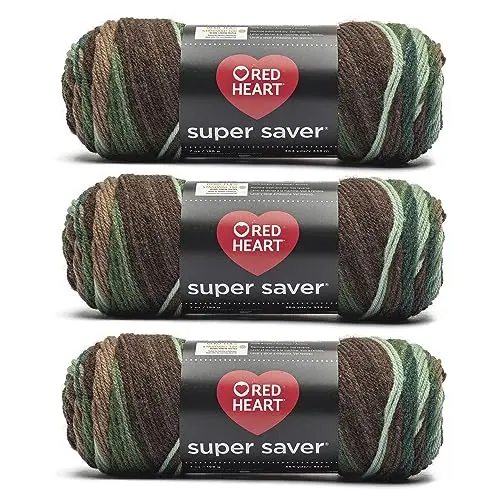 Red Heart Super Saver Haute Yarn in Forest color