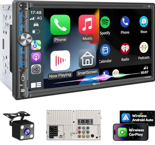 Wireless CarPlay, Android Auto, 7' Touchscreen, DSP