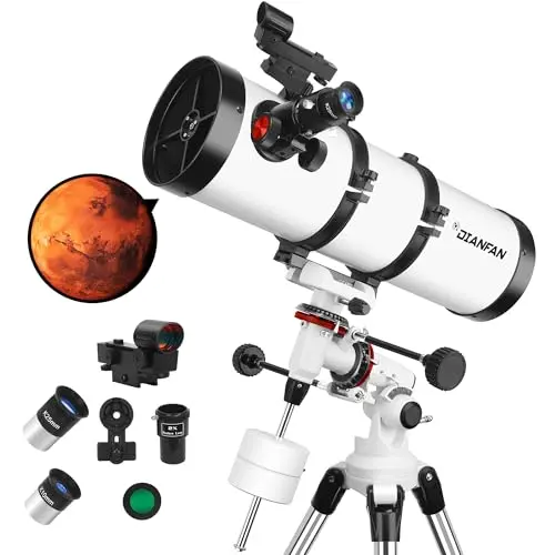 150mm Reflector on Equatorial Mount