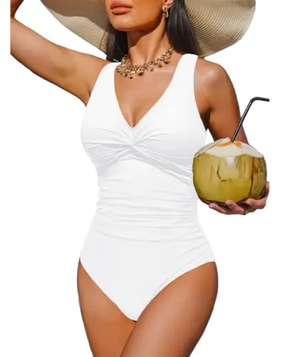 Push Up, Slimming, Full Coverage, White