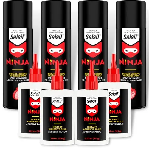 SELSIL CA glue and activator spray for woodworking crafts