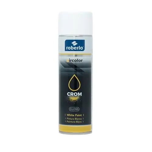 Roberlo Aircolor Crom Acrylic Spray Paint in gloss white