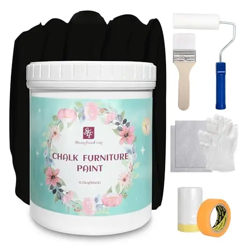 ShangTianFeng Black Chalk Paint kit with tools