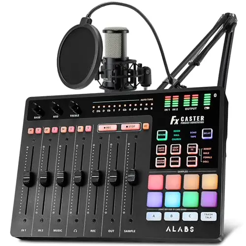All-in-One 7-Channel Podcast Studio