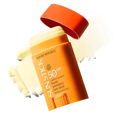 Korean aloe sun stick with invisible finish
