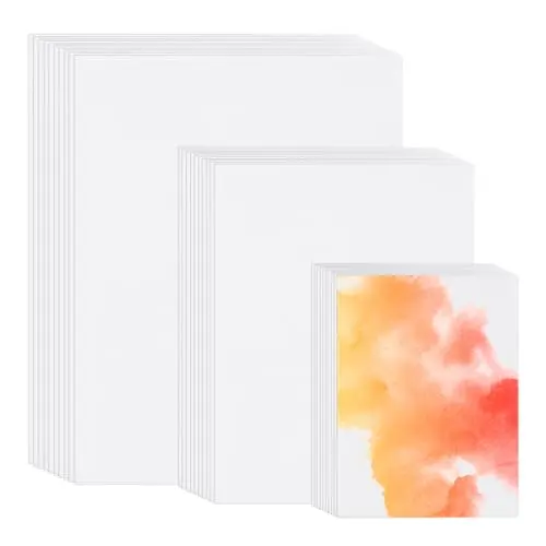 PATIKIL assorted sizes of cotton watercolor paper sheets