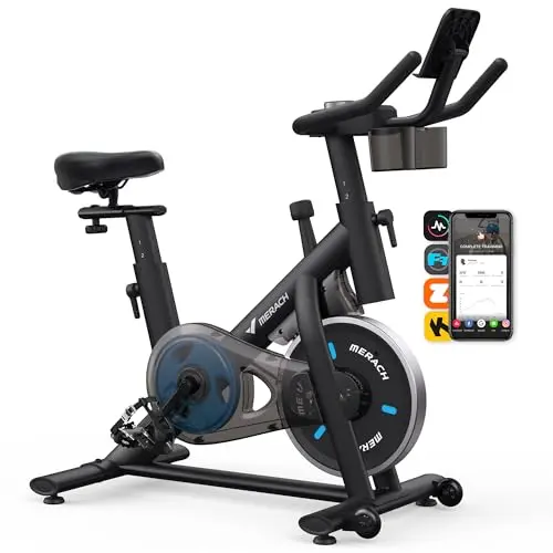 Connected Friction Spin Bike with Fitness App