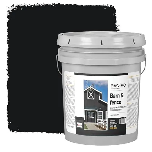 EVOLVE Barn & Fence Paint in black color