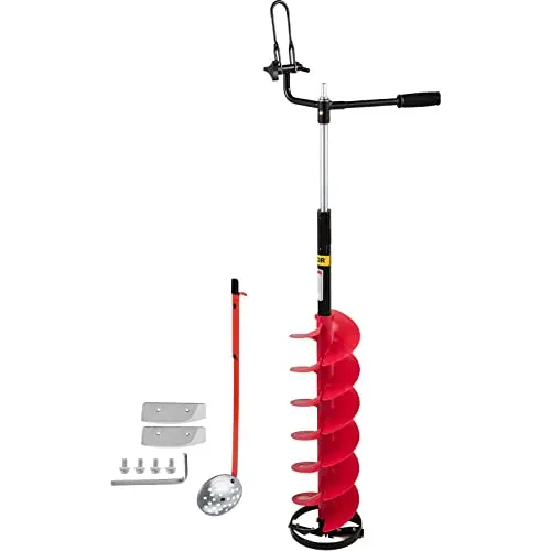 Adjustable nylon/steel hybrid auger
