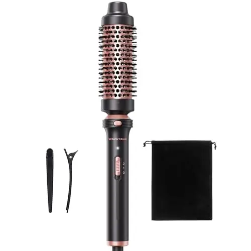 Travel-ready round brush for volume & curls
