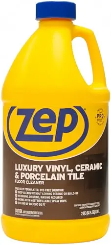 Zep luxury vinyl and ceramic floor cleaner for tile and grout