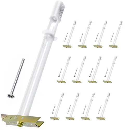 Steel hollow wall anchors for heavy TV mounting