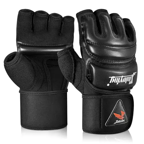 Fingerless, Thick-Padded Heavy Bag Mitts