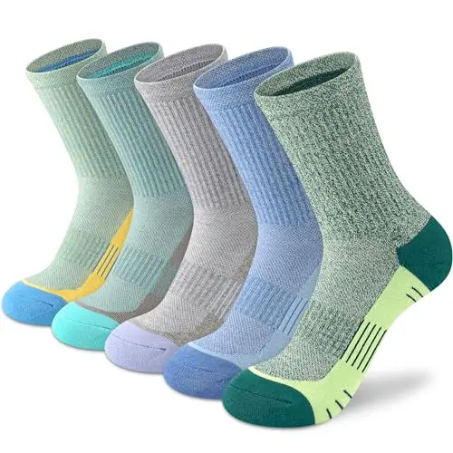 Women's Cushioned Hiking/Running Socks (5 Pairs)