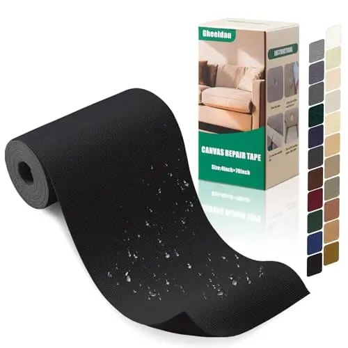 Gheeidau black waterproof canvas repair tape