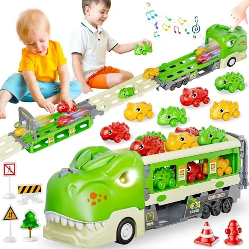 2-Player Foldable Track & Carrier Toy
