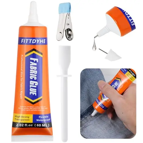 Washable Clear Adhesive for All Fabrics & Repairs