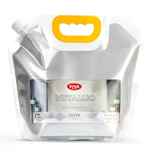 Viva Decor Silver metallic wall paint container