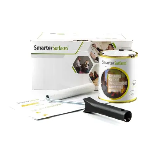 Smarter Surfaces clear transparent projector screen paint