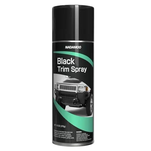 NADAMOO Automotive Black Trim Spray Paint can in satin finish
