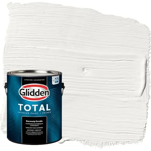 Glidden Total interior paint with primer in semi-gloss white