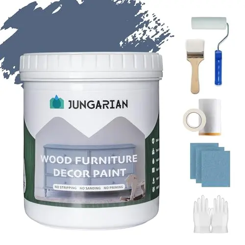 Jungarian Aleutian matte furniture paint bottle with tools