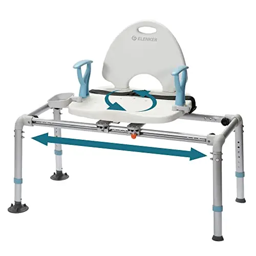 Heavy-duty, wide seat with rotating/swiveling function