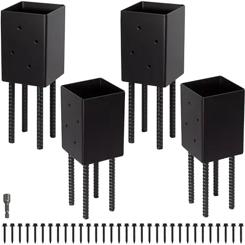 Ground Spike, Wet Concrete Use, Weather Resistant