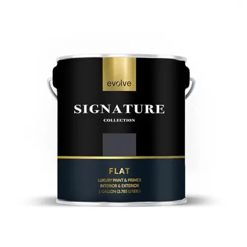 EVOLVE Signature Charcoal Gray paint can with satin finish