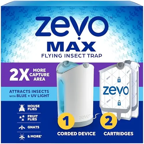 Indoor Plug-In, Fly/Gnat Trap, Chemical-Free