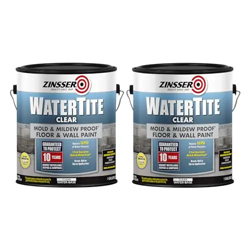 Zinsser WaterTite Waterproofing Paint in clear matte finish