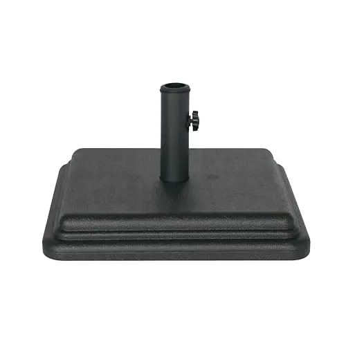 US Weight 40-pound umbrella base in black with adjustable stem