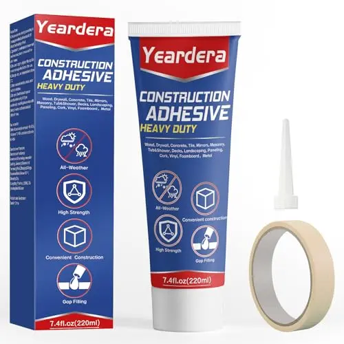 Yeardera construction adhesive squeeze tube for tile bonding