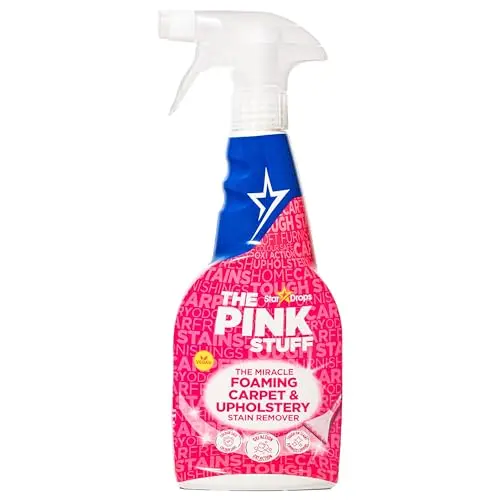 The Pink Stuff Foaming Carpet and Upholstery Stain Remover can