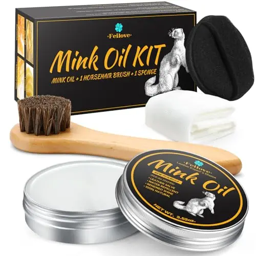 Mink Oil Leather Conditioner and Cleaner Kit