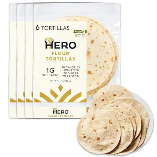 Soft, low-carb, high-fiber tortilla (24 pack)