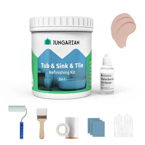 Jungarian bathtub refinishing kit in semi-gloss bella pink