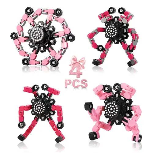 Deformable Fidget Toys - 4 Pack (Pink Tones)