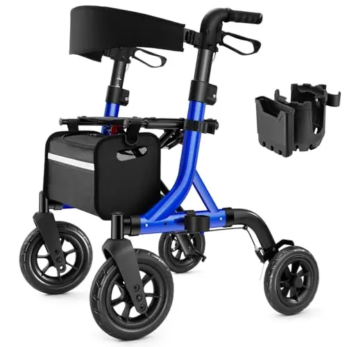 All Terrain Adjustable Walker with Built-in Cable