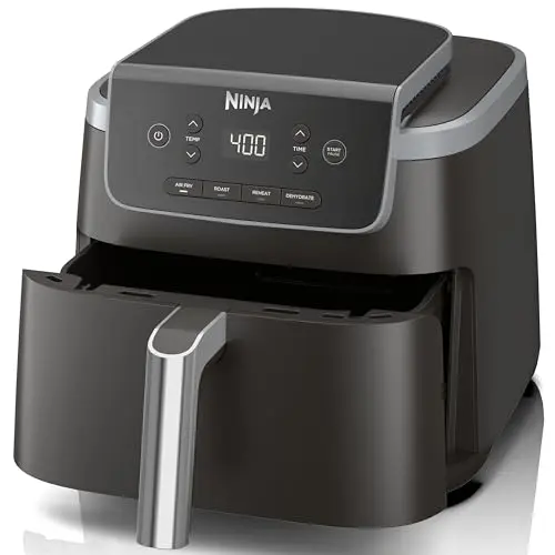4-in-1, Air Crisp Tech, Nonstick, Compact