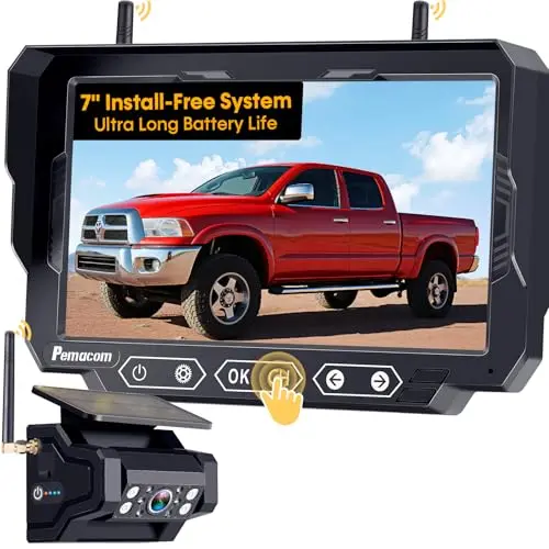 Portable, Magnetic, Solar, 7" Display
